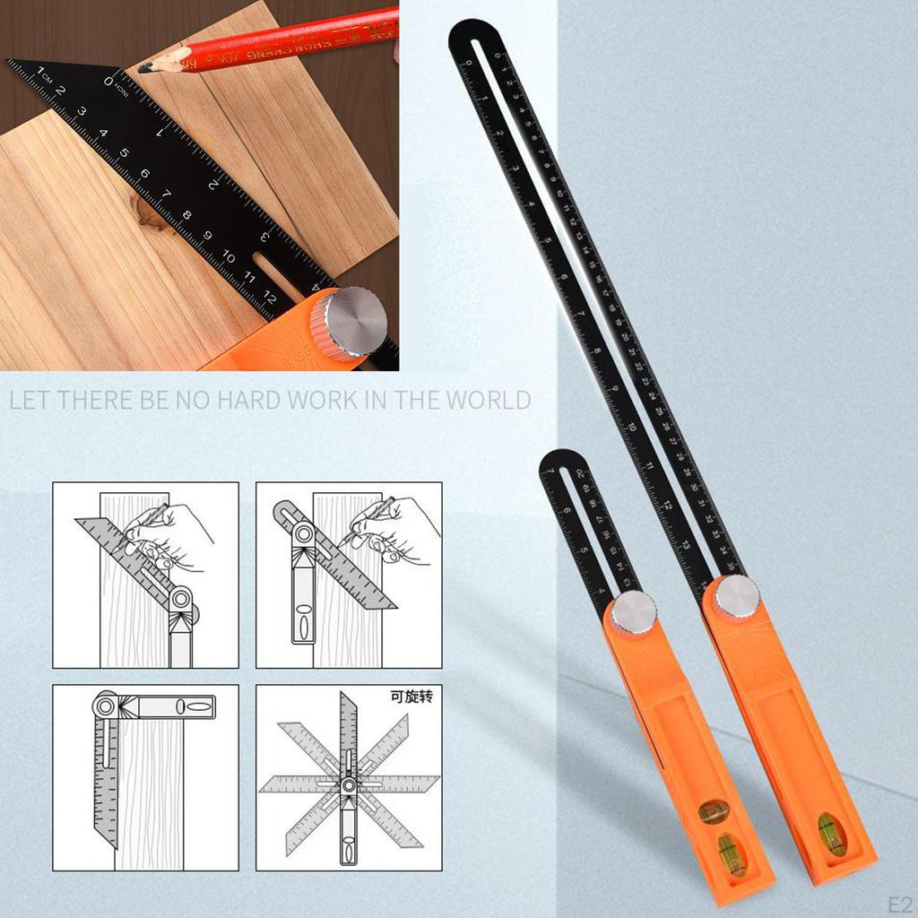 Adjustable T-Bevel Square with Ergonomic Handle for Precise Angle Measurement