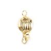 3Pcs Pumpkin-Shaped Clasps For Necklace Bracelet Brass Buckle Hooks Connector For DIY Jewelry Making Accessories
