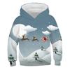 Kawaii Hoodies Christmas 3D Print Santa Snowmen Sweatshirts Boys Girls Hooded Pullovers Kids Fashion Oversized Hoodie Tracksuits