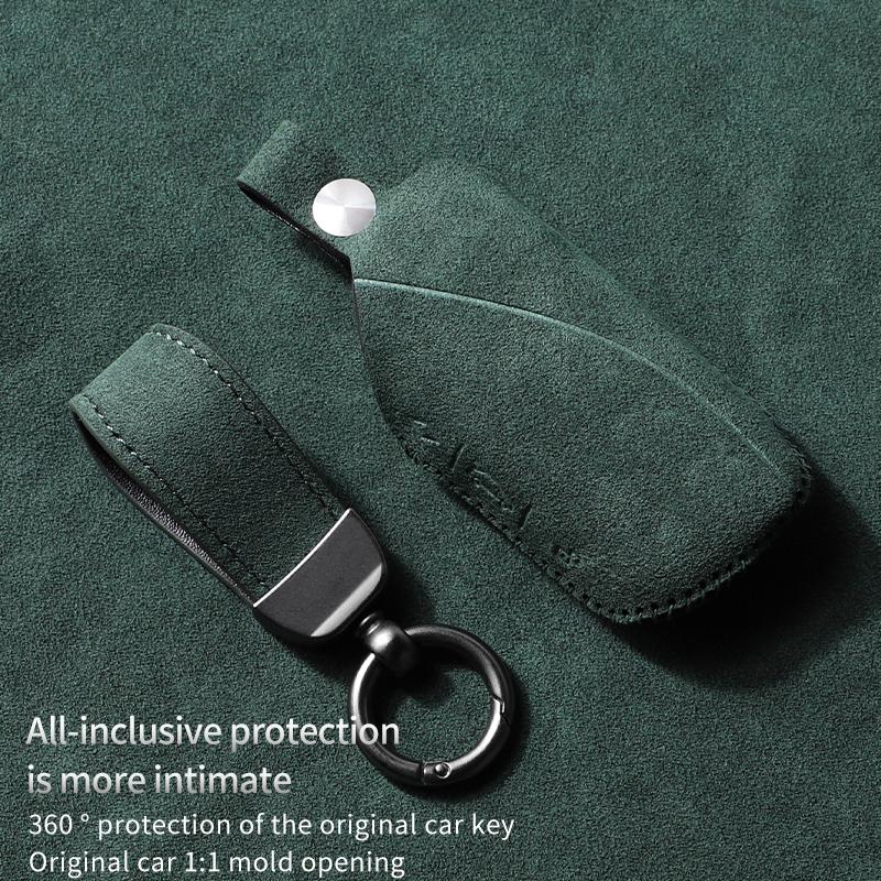 Étui Porte-clé en Daim pour BMW I7 X7 G07 LCI IX I20 X1 U117 Série G70 G09 XM U06 G81 M3 Coque de Protection en Accessoires