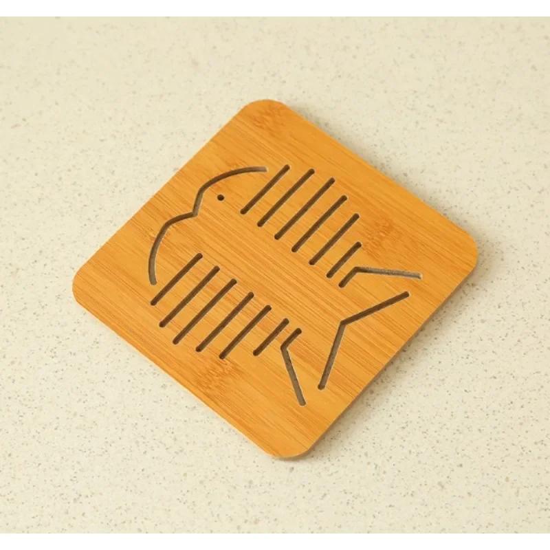 

Beat One To Three Полая Деревянная Подставка Кухня Утолщенная Противоожоговая Изоляционная Подкладка Подставка Под Тарелку Нескользящая Подставка Под Сковороду Подставка Под Миску Подставка Под Поднос 14.5 14.5cm