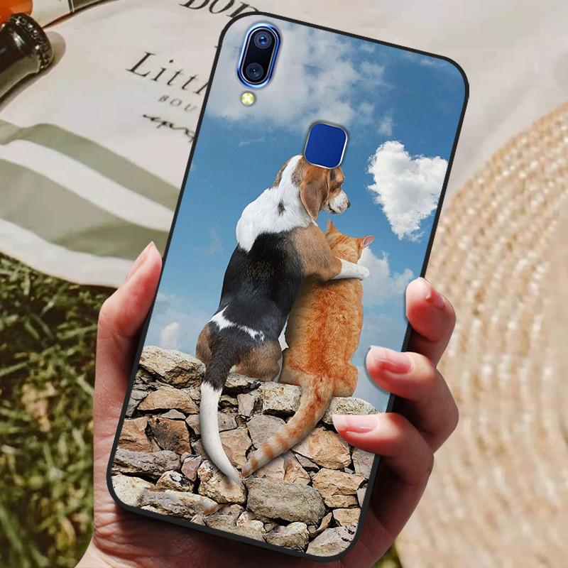 For Coque Vivo Y93 Lite Case Silicone Cartoon Painted Soft TPU Back Cover For Vivo Y91 Y95 Y93 Lite Case Y 91 Phone Cases Capas