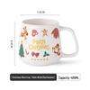 Personalized Christmas Ceramic Mug with Lid and Spoon - Creative Cartoon Design, Perfect for Halloween Gifts