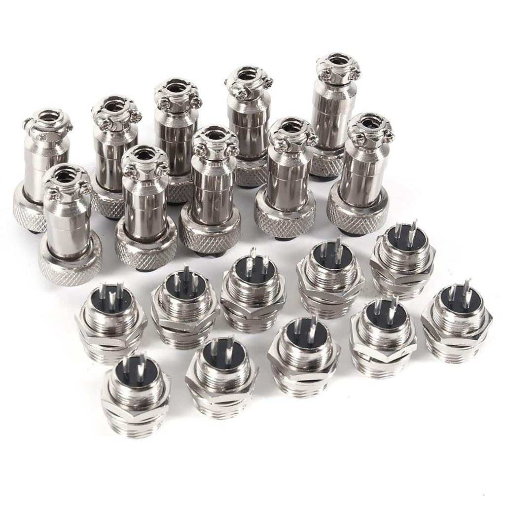 MUNEFE Luftfahrtstecker Stromstecker, Luftfahrt-Steckverbinder, Stecker Buchse Metall-Steckverbinder für