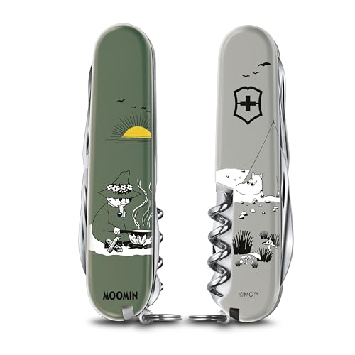 Victorinox Moomin Camp Climber Swiss Army Knife - Multifunctional Collection, Disaster Preparedness Item, 14-function Swiss-made Multi-tool, Gift