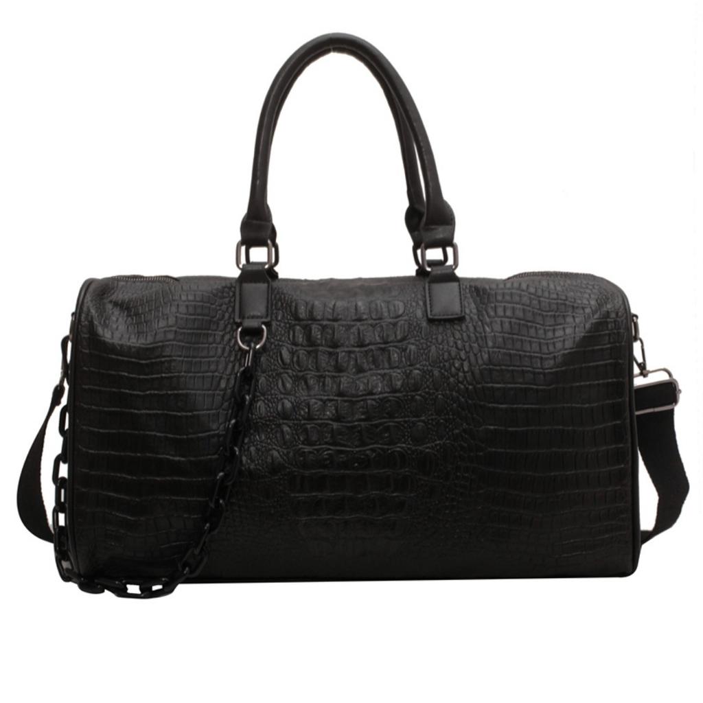 Stylish Travel Bag for Women Large Capacity Tote Carry On Luggage, Premium Faux Leather Sport Gym Bag