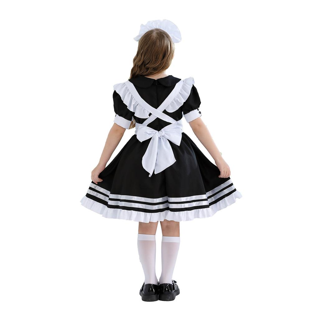 Halloween children's costume black maid costume girl children's clothing lolita dress princess girl lolita