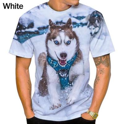 Unisex Vtipná Roztomilá Psová Grafická Trička 3D Tištěná Letní Ležérní Cool Pánská Trička Krátký Rukáv Oversized
