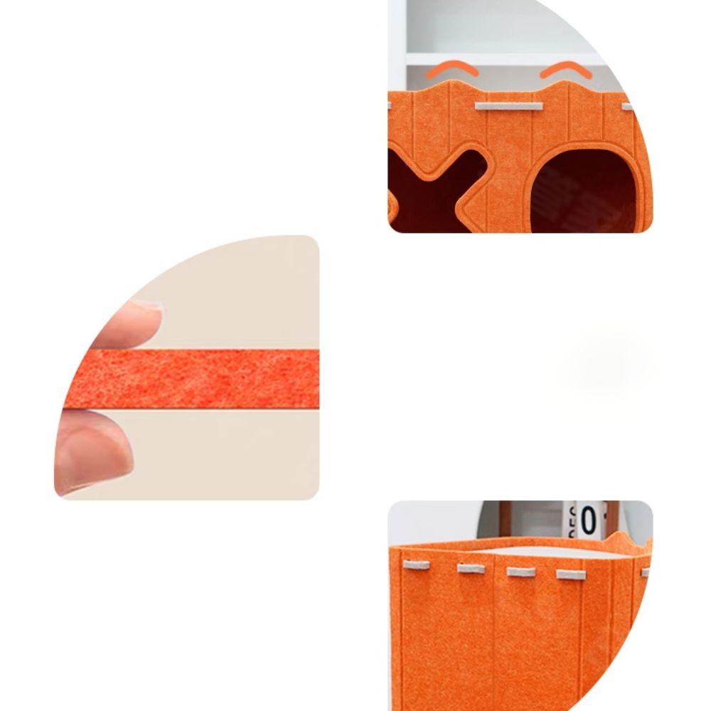 Wear Resistant Felt Cat Bed Space-Saving Cat Scratching Board Nest Cat Hiding House All Season