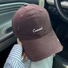 Four Seasons Hat Niche Letter Embroidery Baseball Cap Men's and Women's Big Head Circumference Soft Top Skinny Age Reducing Versatile Cap