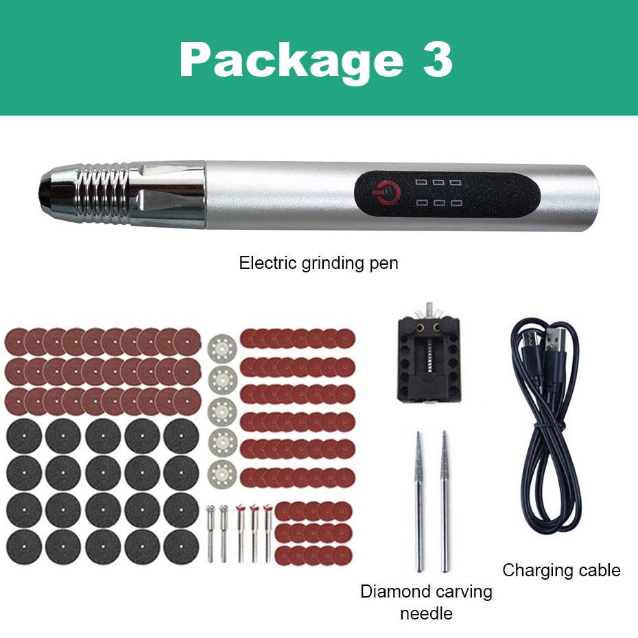 Electric Grinding Pen Adjustable Speed Engraver Small Grinding Machine Mini Tool Set DIY Jade Engraving Pen Polishing Pen