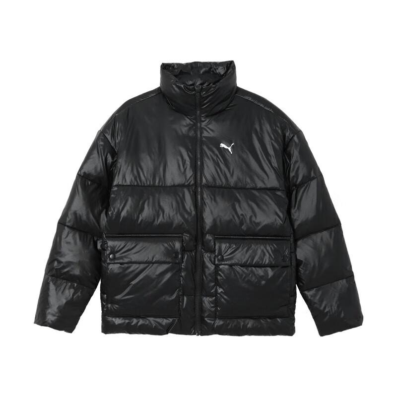 PUMA Men s Stand Collar Puffer Jacket Black 687432-01 S