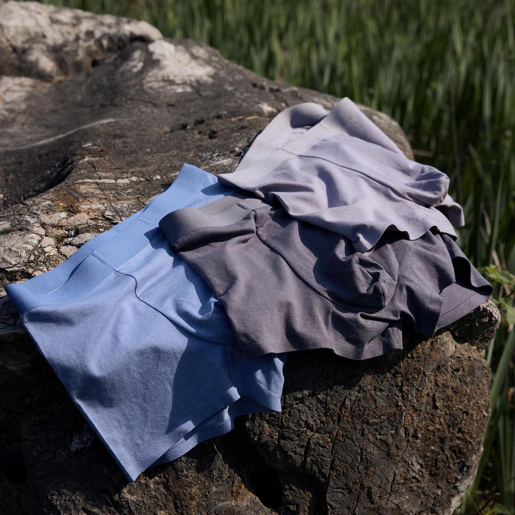 Huaxure Hemp Men's 3-Pack Seamless Boxer Briefs, Highly Stretchy, Breathable, Moisture-Wicking, Quick-Drying, Soft, Comfortable Fit, Perfect for Sport