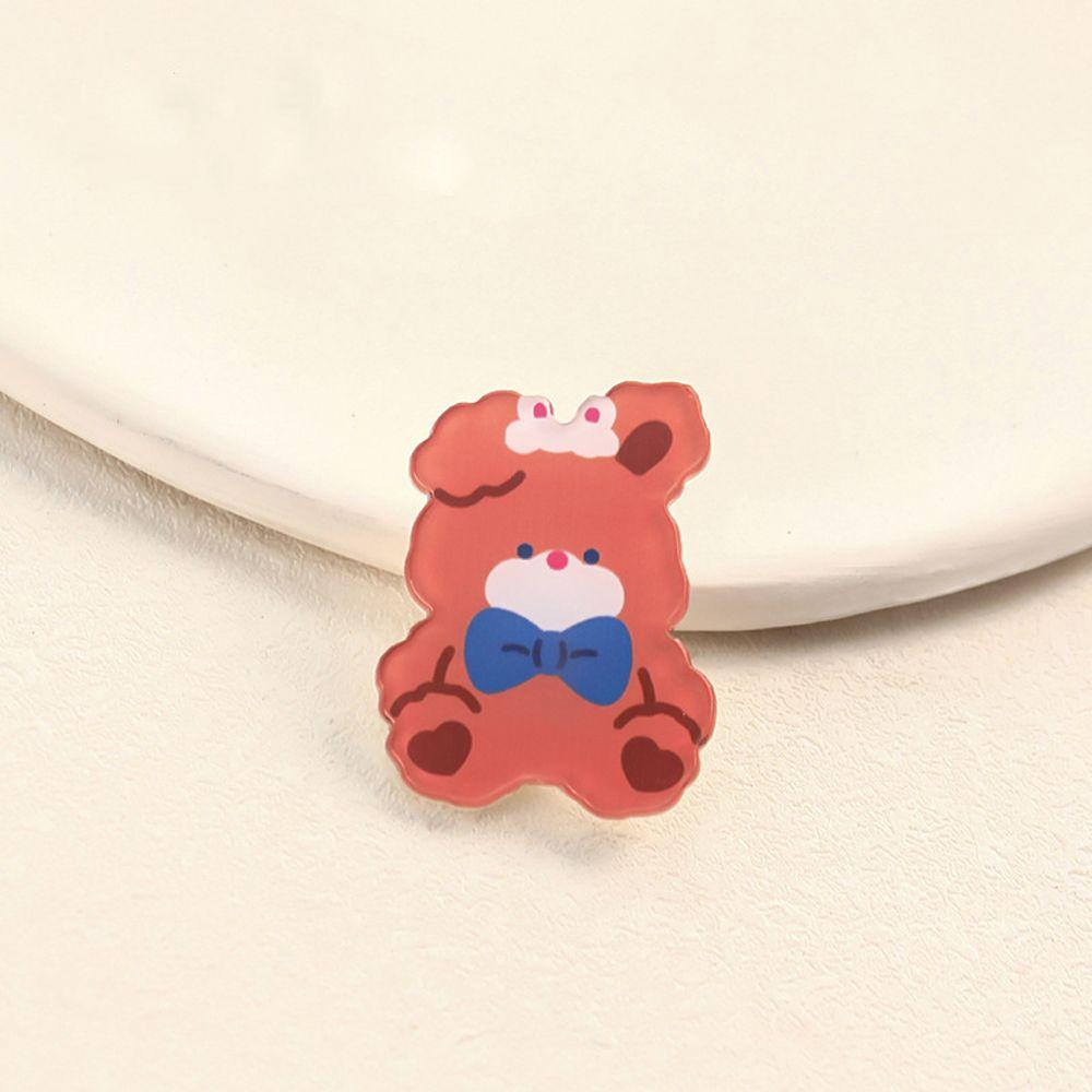 Japanische einfache süße schöne Acryl Student Mode Schmuck Cartoon Brosche koreanischen Stil Brosche Tasche Ornament