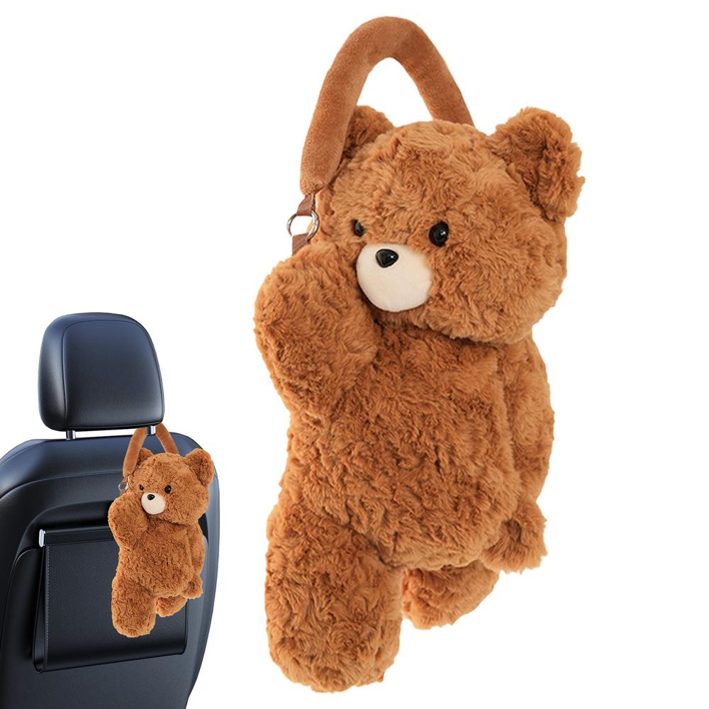 

Мультяшный держатель для салфеток плюшевый медведь поднос для салфеток контейнер крышка очаровательная коробка для салфеток держатель для салфеток для путешествий жёлтый