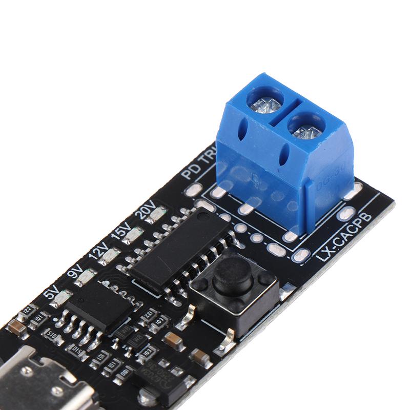 100W 5A Schnellladeplatine Typ-C USB-C QC PD Lockstoff-Trigger-Modul Hochgeschwindigkeits-Ladegerät Power Delivery Boost-Modul