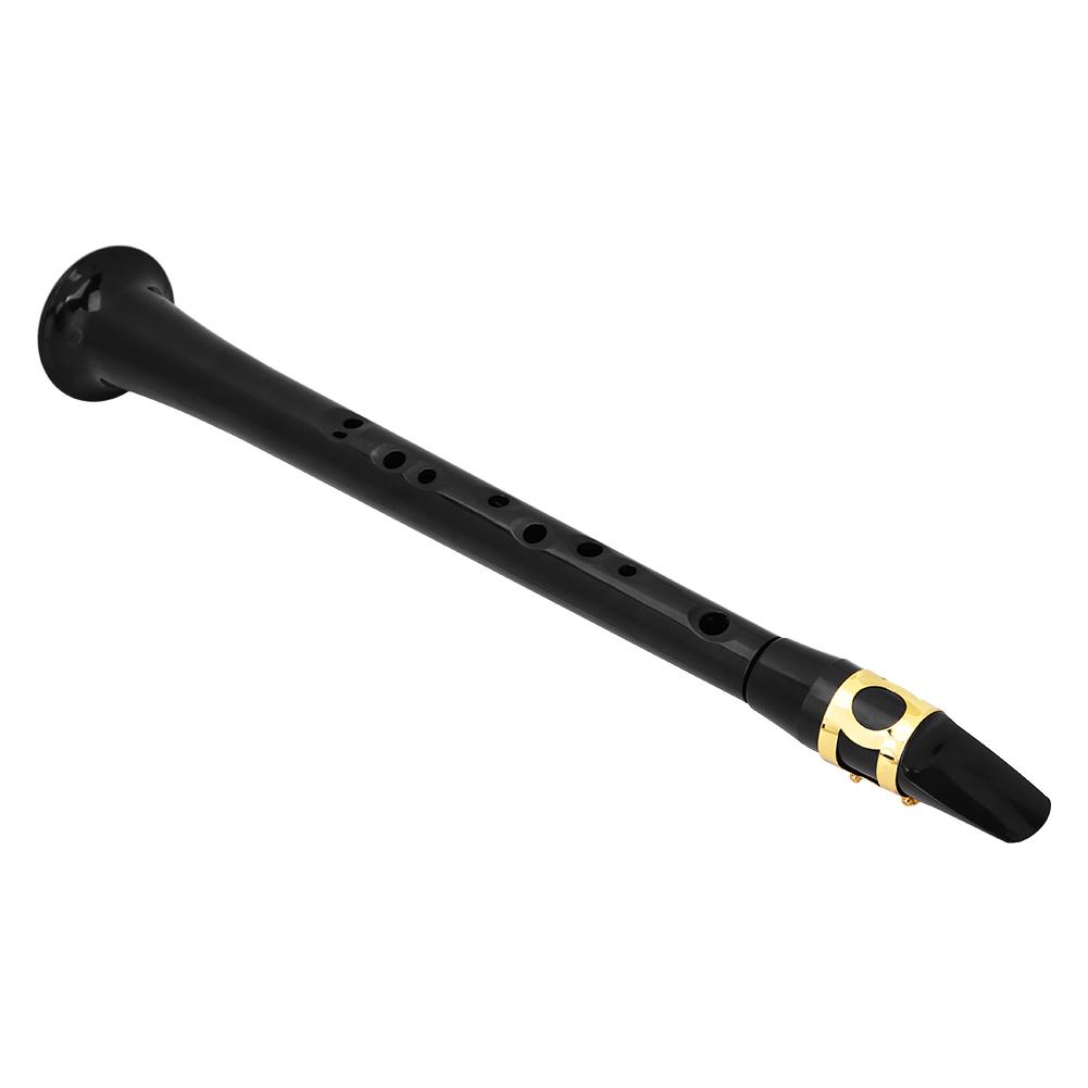 Portable Pocket Saxophone Practice Sax with Reed Bag Woodwind Instrument Bb Tune