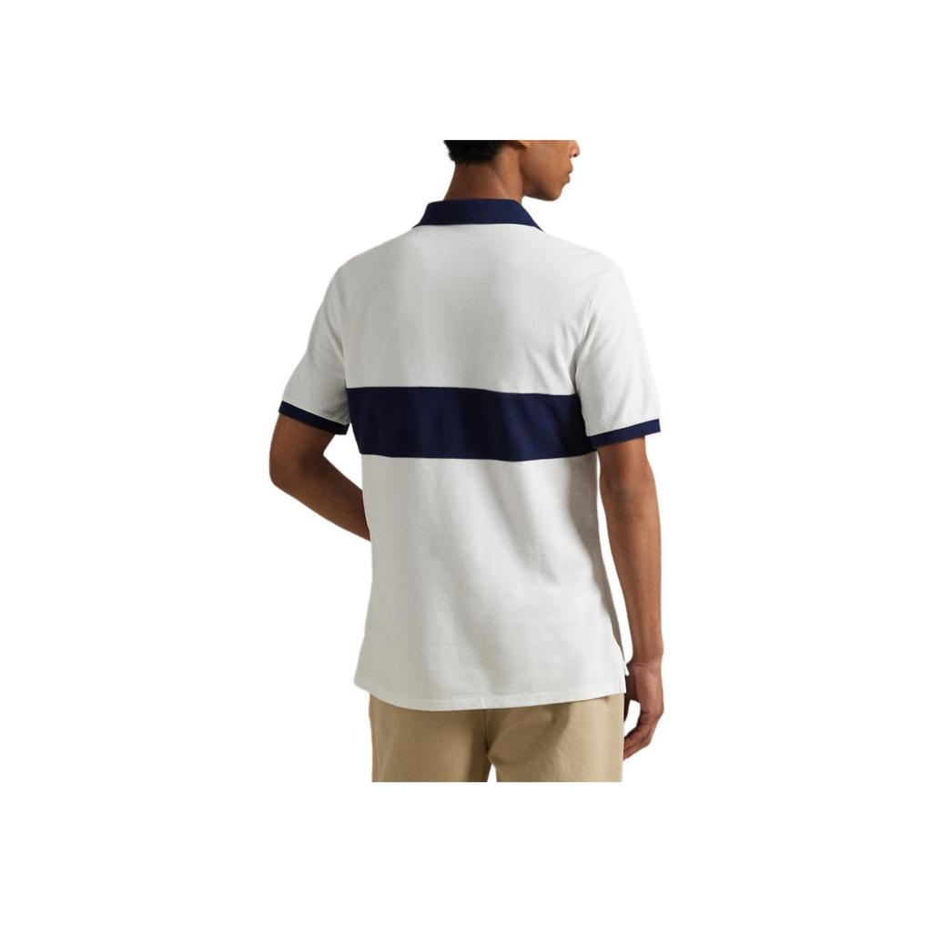 Polo Ralph Lauren Classic Cotton Color Block Ribbed Polo Shirt Men Tops MNPOKNI1N823714-100
