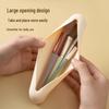 Portable Silicone Makeup Brush Holder - Waterproof Travel Storage Bag for Blush & Eyeshadow Brushes