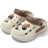 Deodorant hole shoes, new beach beach thick-soled non-slip couple baotou half slippers, summer wear
