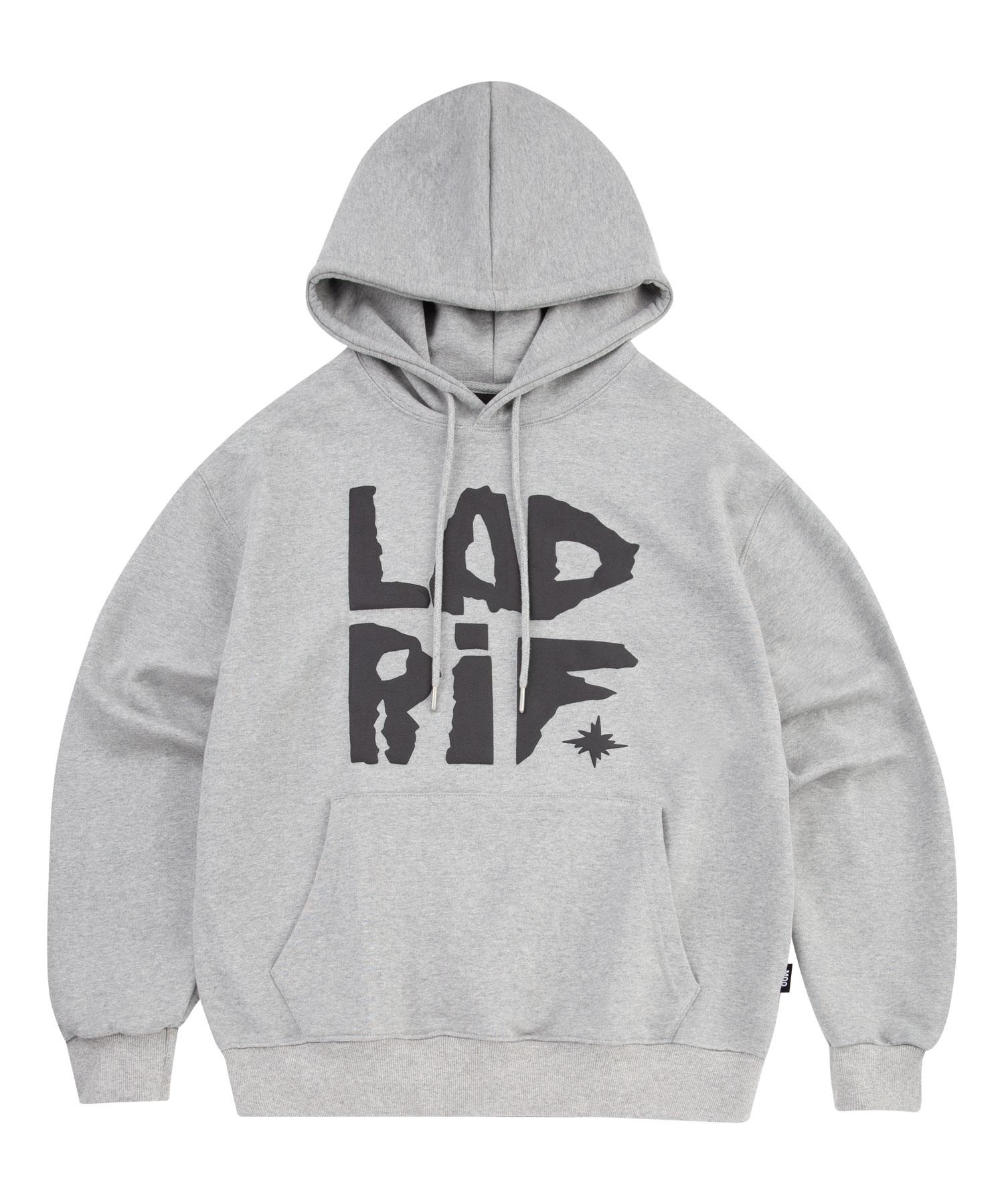 Moo Big Typo Hoodie - Gray L