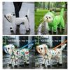 Full-coverage Frog Shape Dog Raincoat Transparent Hood Cat Rainproof Pet Clothes  for Small Dog