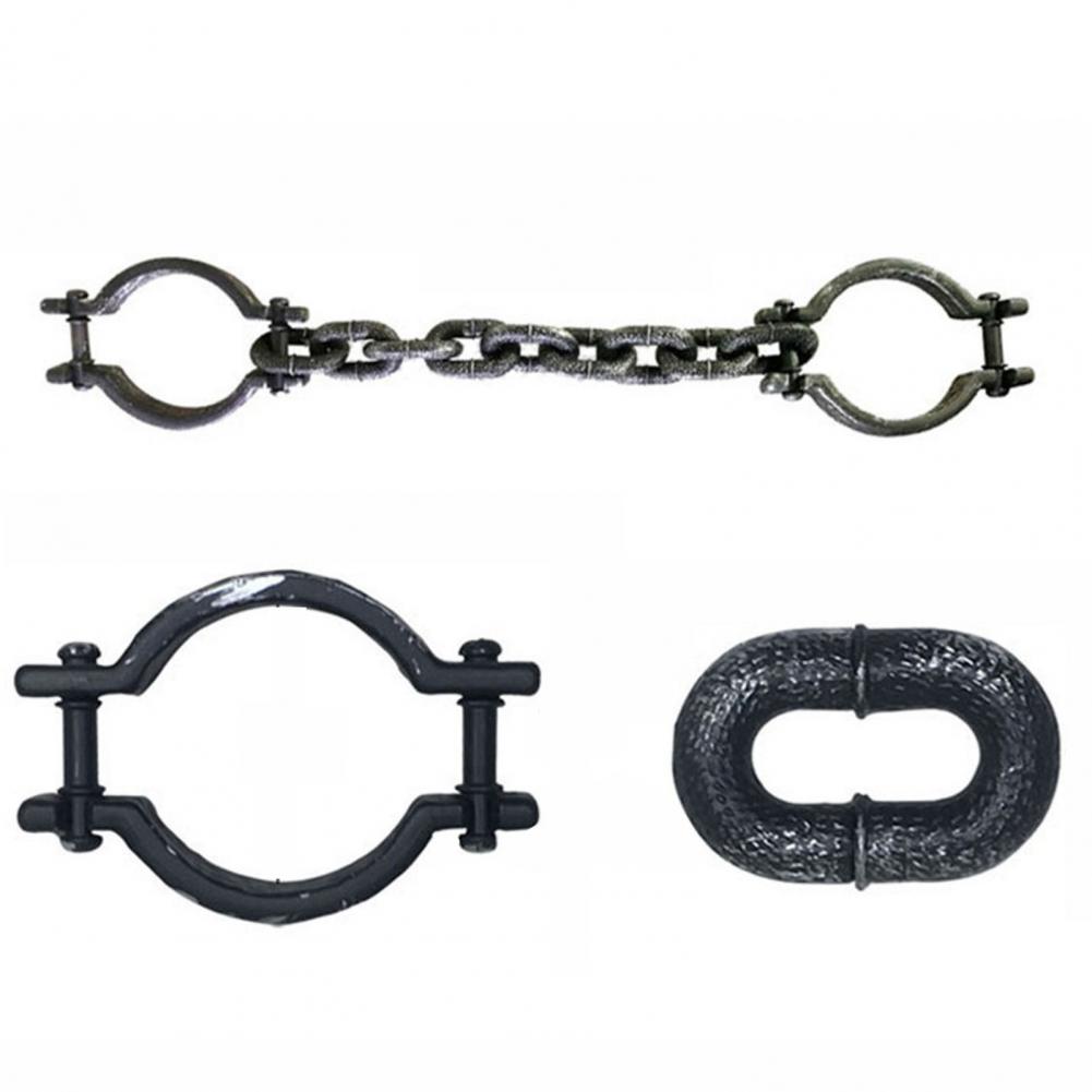 1 Set Halloween Prisoner Costume Chain Props Death Chain Decoration Accessories Cosplay Props Halloween Masquerade Party Supply
