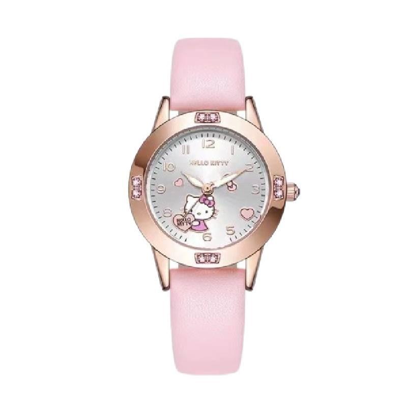 

Kids Cartoon Sanrio Watch Diamond Kuromi Hellokitty Melody Cinnamoroll Girl Pink Kitty