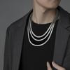 925 Silber Halskette für Männer Frauen 16/18/20/22/24 Zoll Klassische 6MM Schlangenkette Luxuriös Täglich Tragbar Partner Schmuck Geschenke