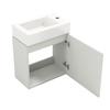 Bathroom Furniture Washbasin with Vanity Unit 46 cm, Vanity Unit, Wall-Mounted Vanity Unit, Small Guest Bathroom Furniture