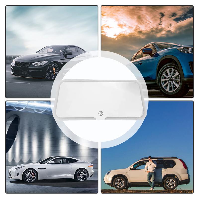 Auto-Sonnenblenden-Schminkspiegel, wiederaufladbarer Auto-Kosmetikspiegel, LED-Kosmetikspiegel mit dimmbarem Touchscreen