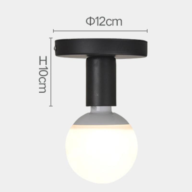 1 Set Ceiling Lamp Wall Lamp Holder Modern Nordic Retro Iron Lamp Decor For Living Room Bedroom Bathroom E27 Lamp Base