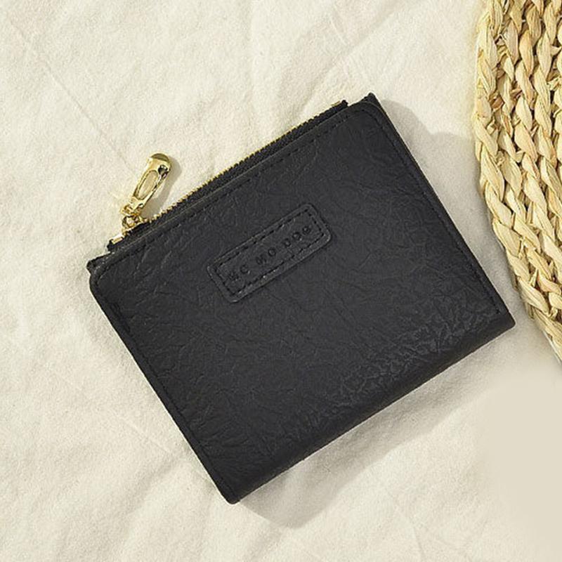 Retro Versatile Wallet For Women Girls  Multifunctional Id Holder High Quality Zipper Card Holders Simple Coin Purse