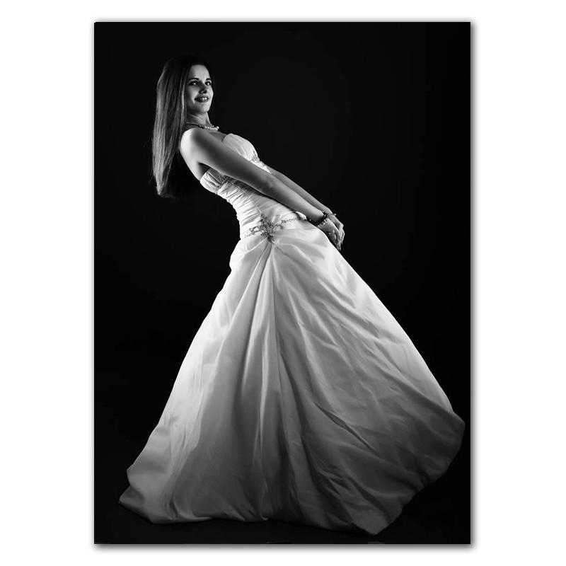 Modern Wall Prints Picture Flower Modular Poster Black White Ballet Girl Canvas Painting Life Quote Art Living Room Decor HD0082