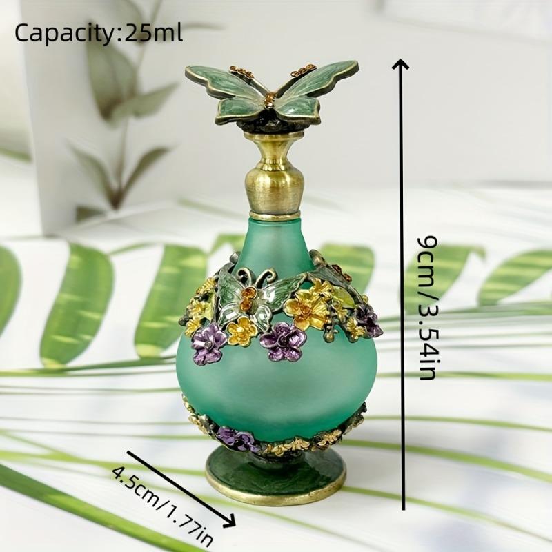 Flacone spray vuoto smaltato a forma di farfalla da 25 ml, per oli essenziali e decorazione, regalo per le feste