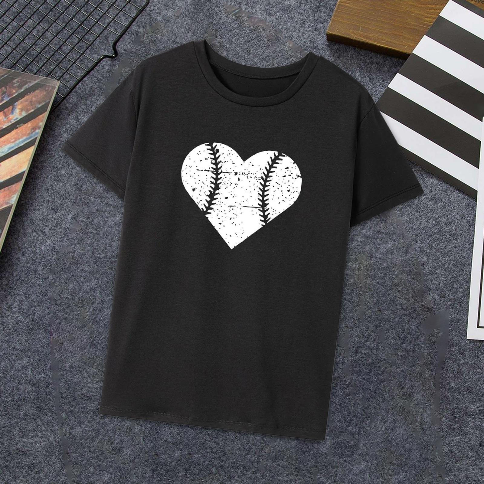 

T Shirt for Women Basic Tee Comfortable Round Neck Walking Travel