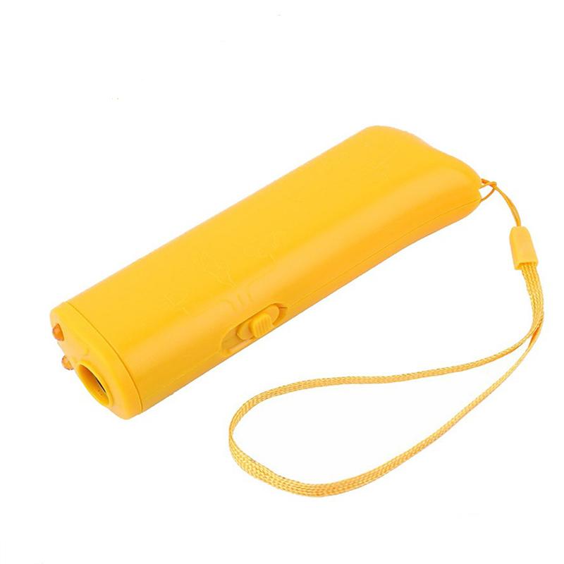 Pet Dog Repeller Anti Barking Stop Bark Training Device Trainer LED Ultrasonic 3 in 1 Anti Barking Ultrasonic Without Battery