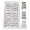 10 Pairs False Eyelashes 3D Handmade Natural Look Fake  Eyelashes for Makeup