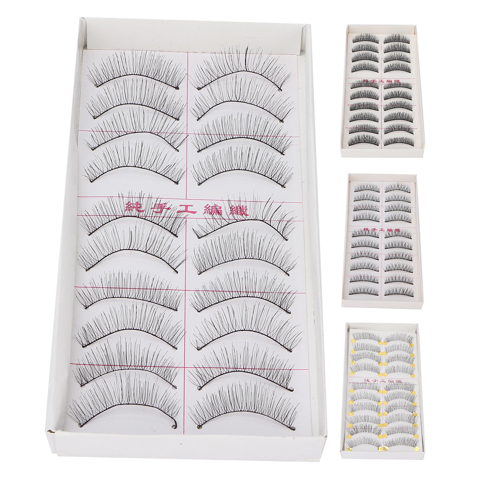 10 пар накладных ресниц 3D ручной работы — фото 3