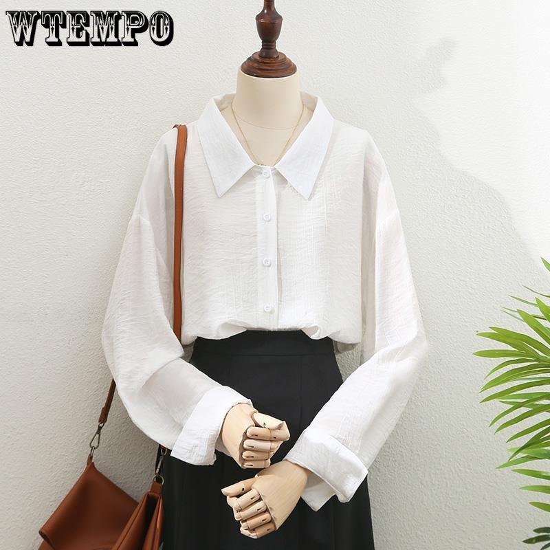 Vintage Green Shirt Spring and Autumn Women's Shirt Sunscreen Shirt with Design Sense Small Popular Loose Fashion Shirt Top