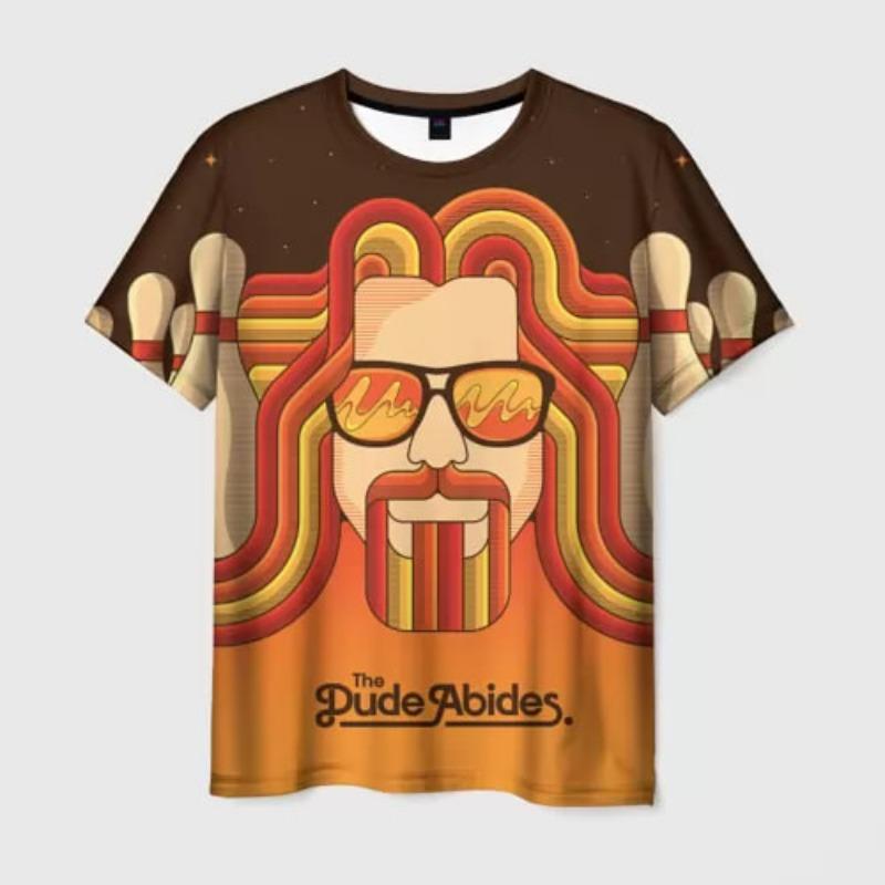 Film The Big Lebowski The Dude Tričko 3D potisk Pánské Dámské Unikátní Tričko Topy Móda Unisex Velká Velikost Streetwear Oblečení