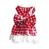 Pet Dog, Cat, Plaid Skirt, Cat Chest and Shoulder Strap, Teddy Bichon Frise Dog Fighting Clothes