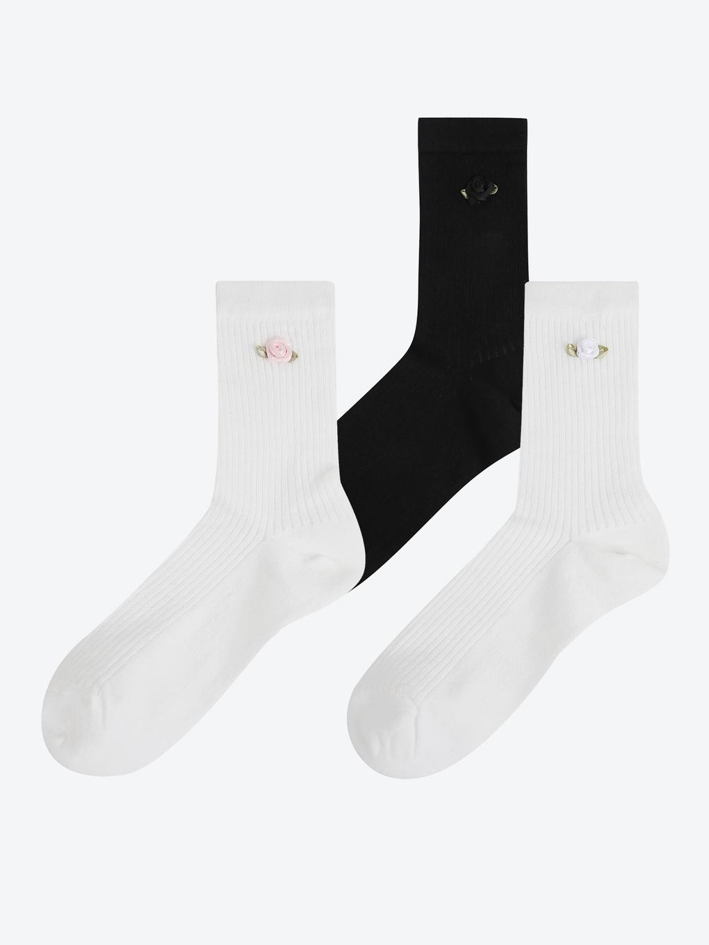 

Corsage See-Through Socks HPAO5FS602 (19)Black