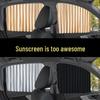 Auto Retractable Magnetic Sun Shade: Heat Insulation & UV Protection Curtains for Car Windows