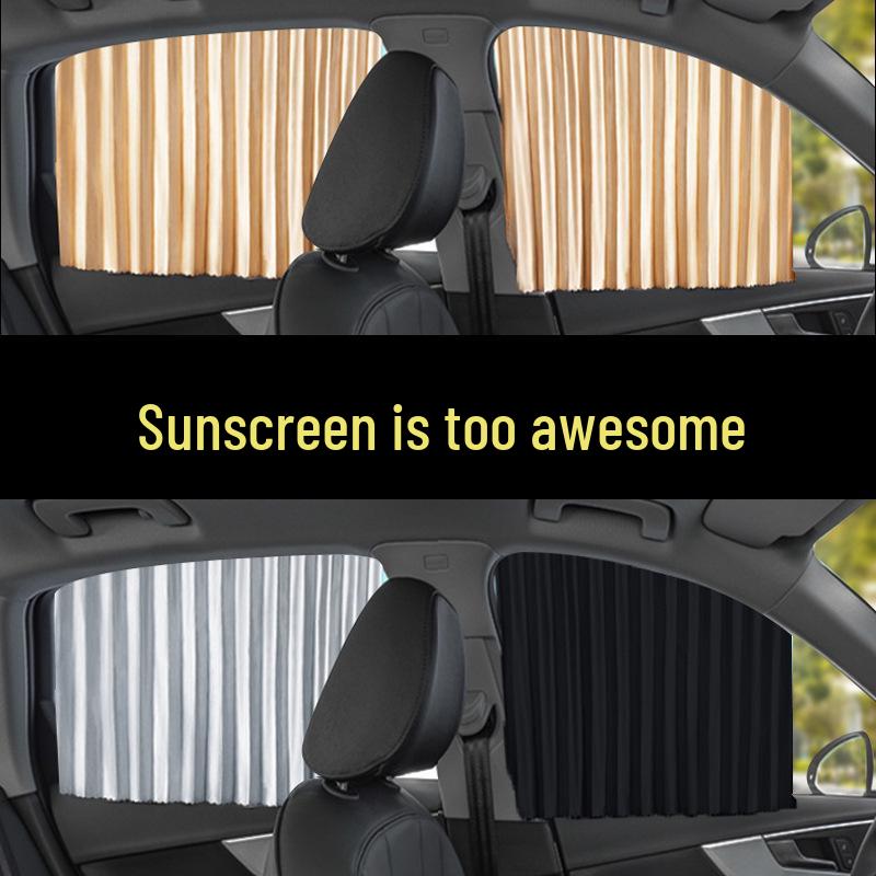 Auto Retractable Magnetic Sun Shade: Heat Insulation & UV Protection Curtains for Car Windows