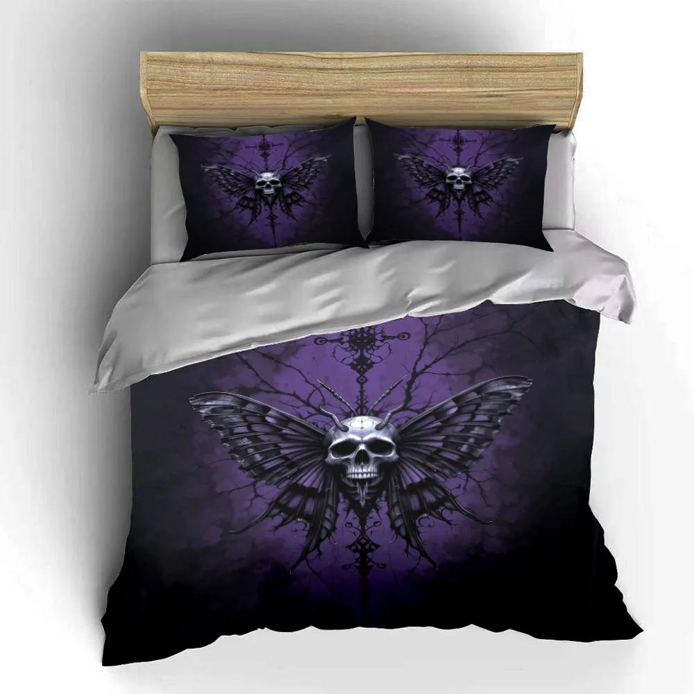 "Gothic Butterfly Art Decor Set" Soft Comfortable Duvet Cover Bedding Set Included 1*Duvet Cover & 2*Pillowcases gift
