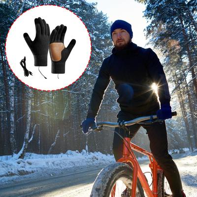 USB Heated Touchscreen Gloves With AntiSlip Grip Thermal Insulation Gloves For Winter Sport And Outdoor Activity Wear