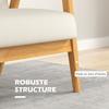 Sofa, 2-Seater, 115 cm, Tufted Backrest, Padded Seat, Armrests, Beige