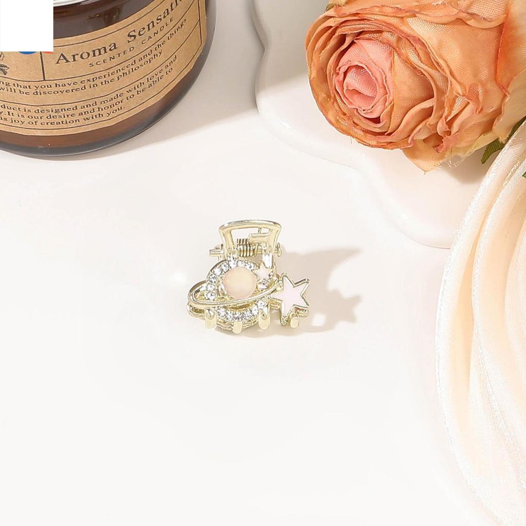 Kalnų krištolinis perlas Mini plaukų letena Retro deimantų gėlė Žvaigždė moterims Mergaitėms Krabų letena Maži plaukų segtukai Plaukų krabai Plaukų aksesuarai