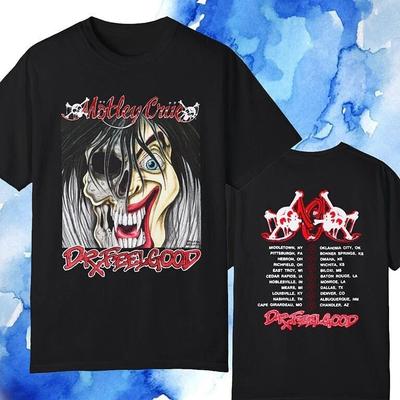1990 Motley Crue Dr Feelgood Tour Band T-Shirt Unisex Size S-5XL Unisex T-Shirt